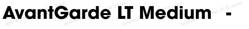 AvantGarde LT Medium 中字体转换